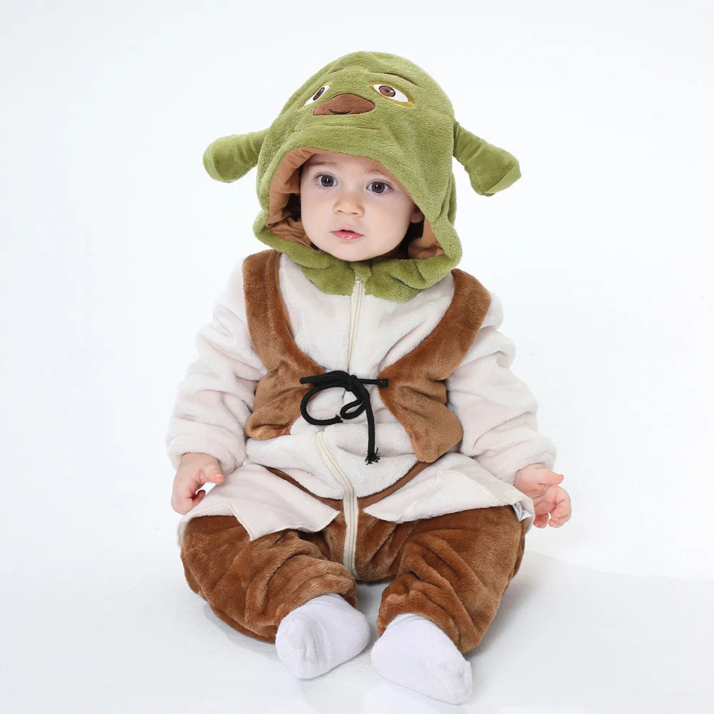 Baby Monster Costume Jumpsuit for Infants and Toddlers, Cute Kigurumi Onesie for Halloween Dress-Up, Cosplay and Family Photos, Sizes 3M–3T