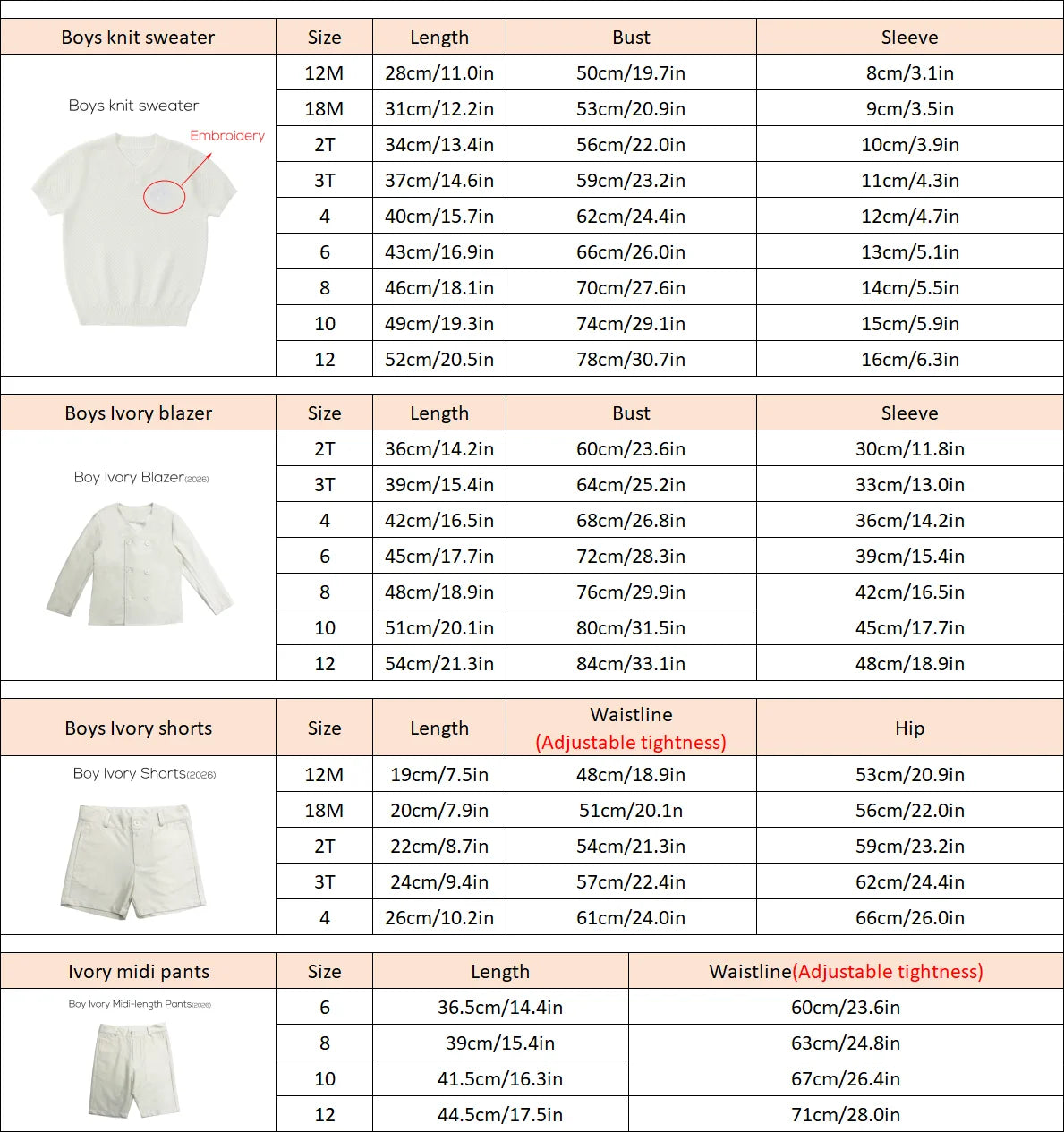 Floral and Ivory Kids Occasion Outfits, Cotton Girls Dress and Set Options with Lyocell Knitwear and Boys Blazer Styles for Sibling Photos