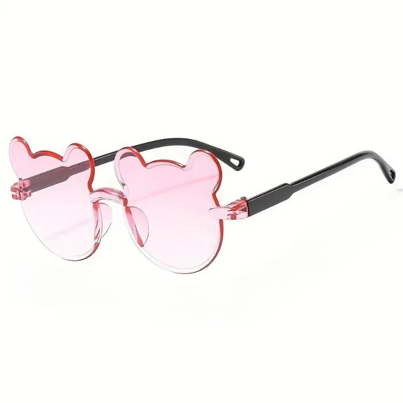 Photo Booth Glasses Set, 4-Piece Decorative Eyewear with Playful Mixed Frames for Birthday Parties, Costume Outfits and Fun Group Photos