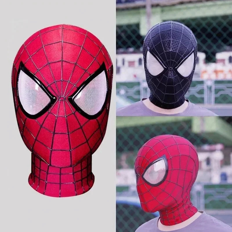 Spider-Man Cosplay Mask, Handmade Garfield-Version Inspired Collectible for Costume Photos, Halloween Events and Superhero Fan Birthday Gifts