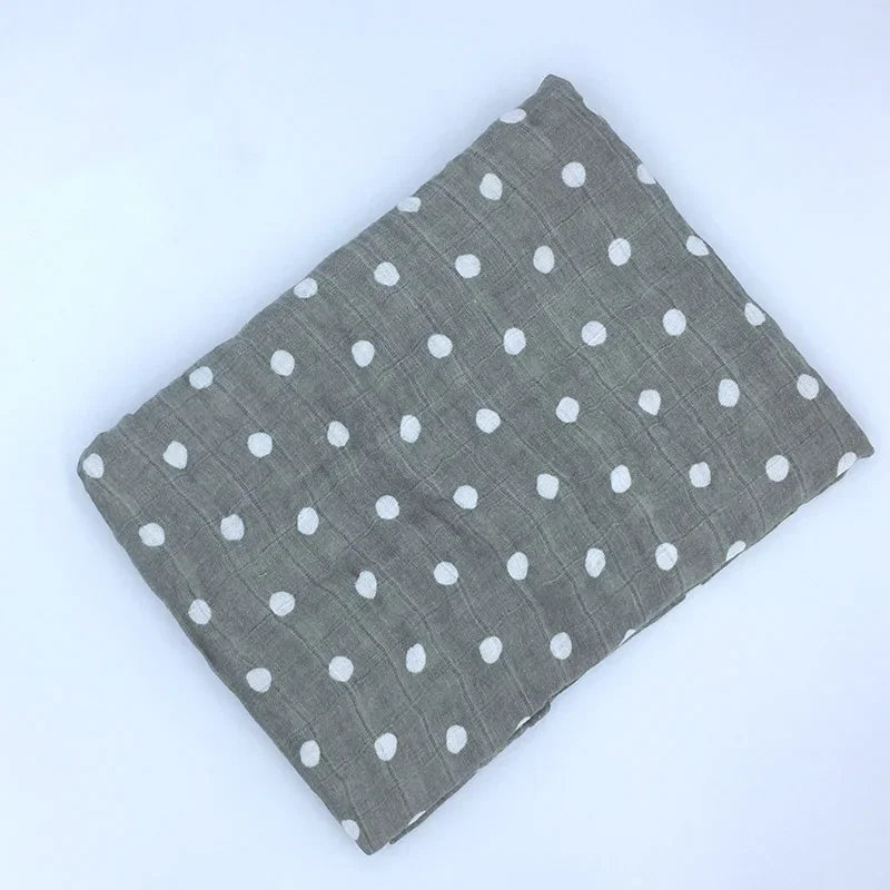 Printed Cotton Muslin Receiving Blanket for Babies with Space, Animal and Floral Designs, Approx. 120 x 120 cm Square Wrap with Smaller Mountain Option