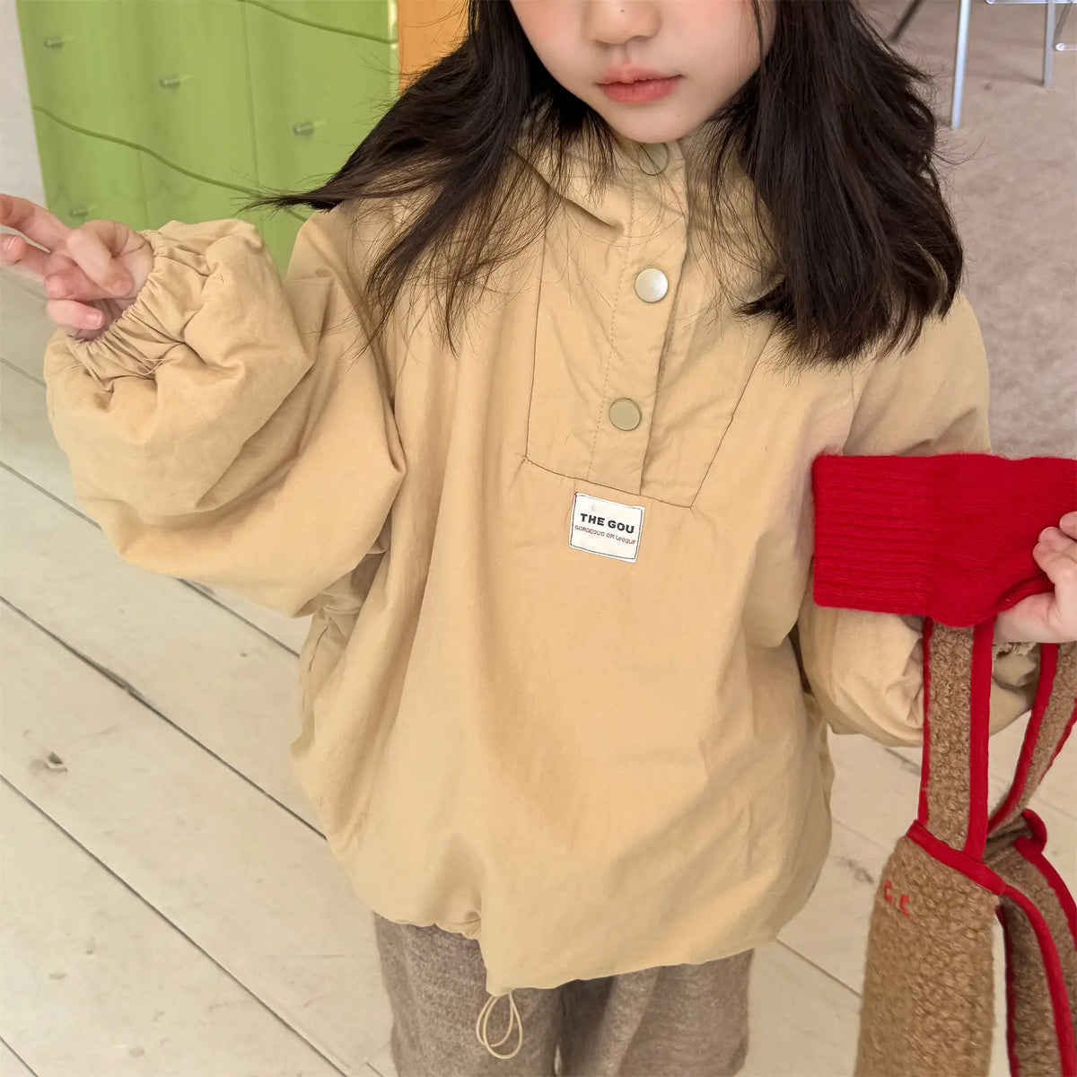Toddler Hooded Winter Jacket with Fleece Lining and Snap Placket, Cotton-Padded Coat in Striped or Yellow Styles for Boys and Girls, Sizes 12M–6T