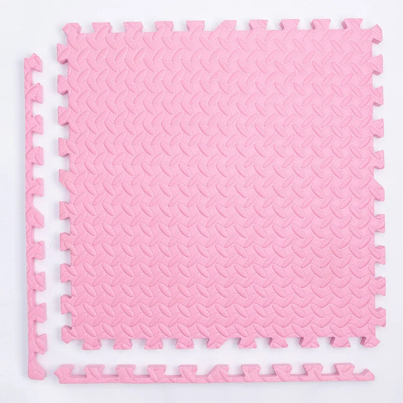 Interlocking Foam Play Mat Tiles for Kids, 1 cm Thick Textured Puzzle Floor Padding in 4, 8, 16 or 20 Pieces for Indoor Playrooms