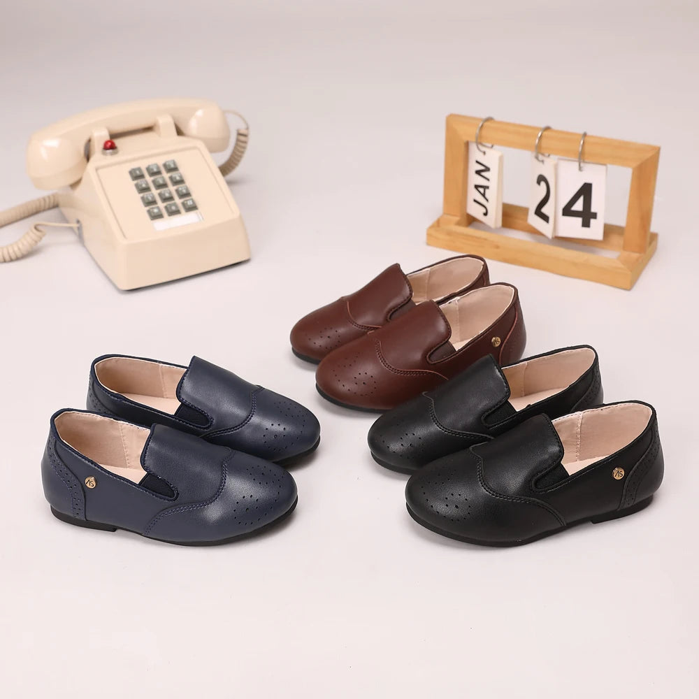 Toddler Dress Shoes for Boys and Girls, AS Classic Oxford, Loafer, Mary Jane and T-Bar Flats for Weddings, Parties and Family Photos