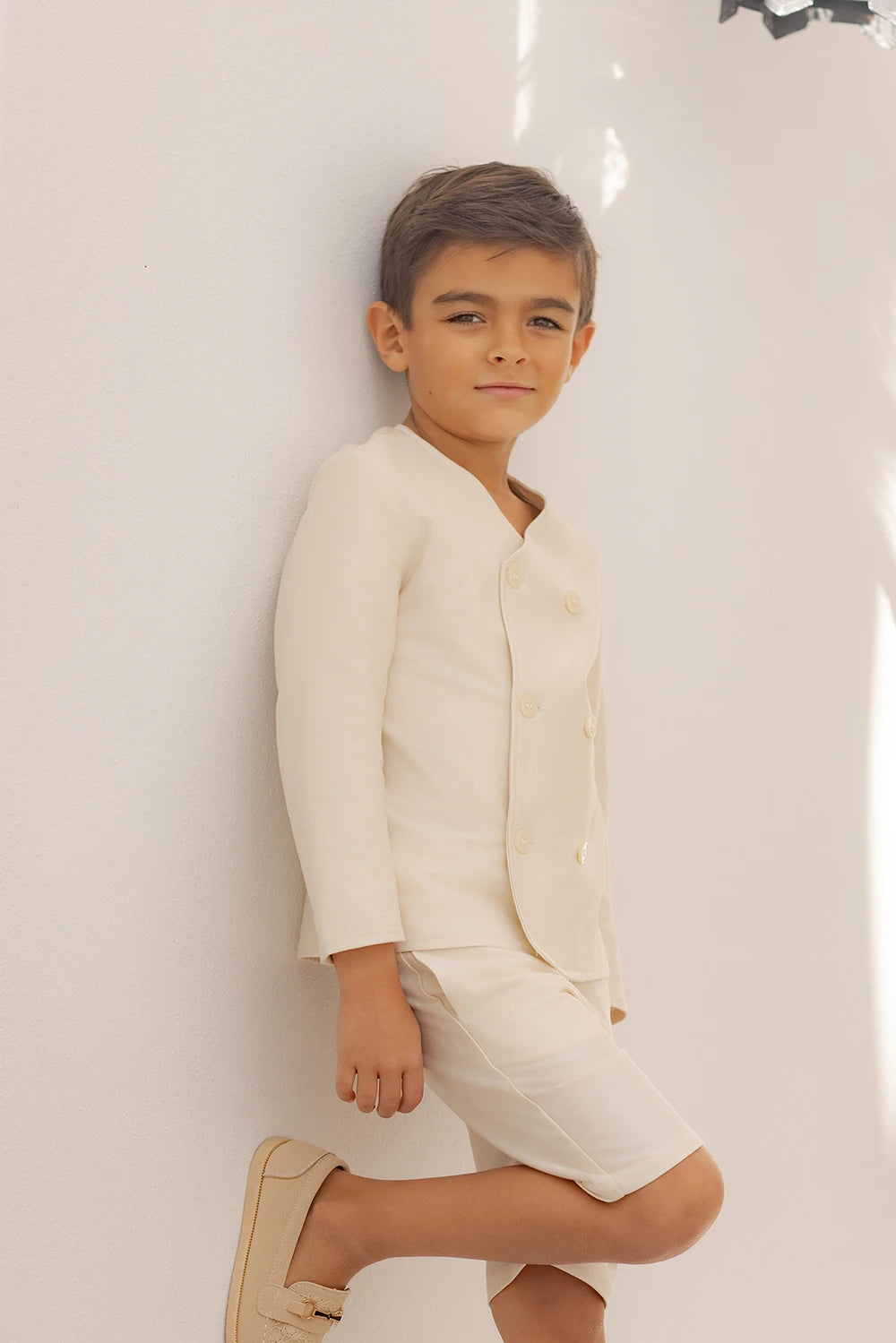 Floral and Ivory Kids Occasion Outfits, Cotton Girls Dress and Set Options with Lyocell Knitwear and Boys Blazer Styles for Sibling Photos