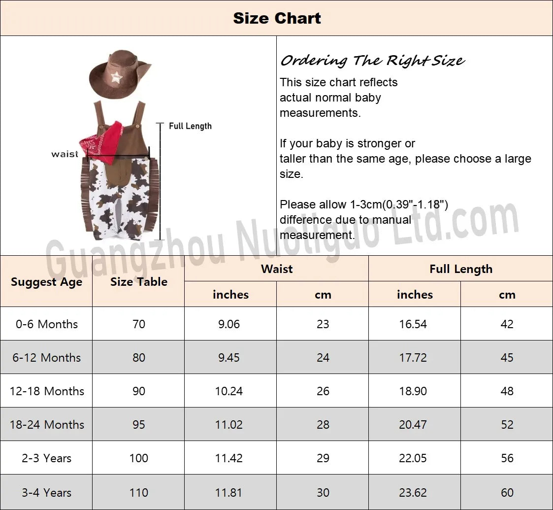 Cow Print Baby Cowboy Costume with Fringe Romper, Sheriff Hat and Red Bandana, Western Birthday Dress-Up Outfit with Sock Options