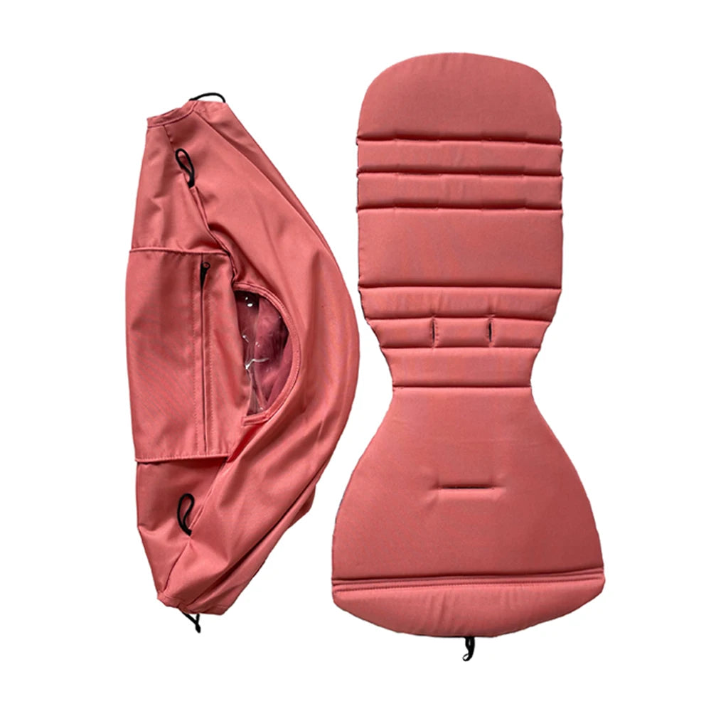 Stroller Replacement Fabric Set for Babyzen YOYO and YOYO2, MomTan Canopy with Storage Pocket and Padded Seat Cushion, Multiple Color Options