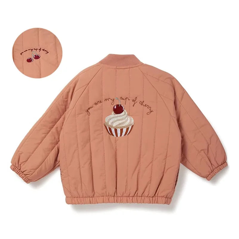 Toddler Quilted Jacket with Zip Front, Cotton Material and Ribbed Cuffs, Kids Everyday Outerwear in Multiple Colors, Sizes 12-18M to 6-7T
