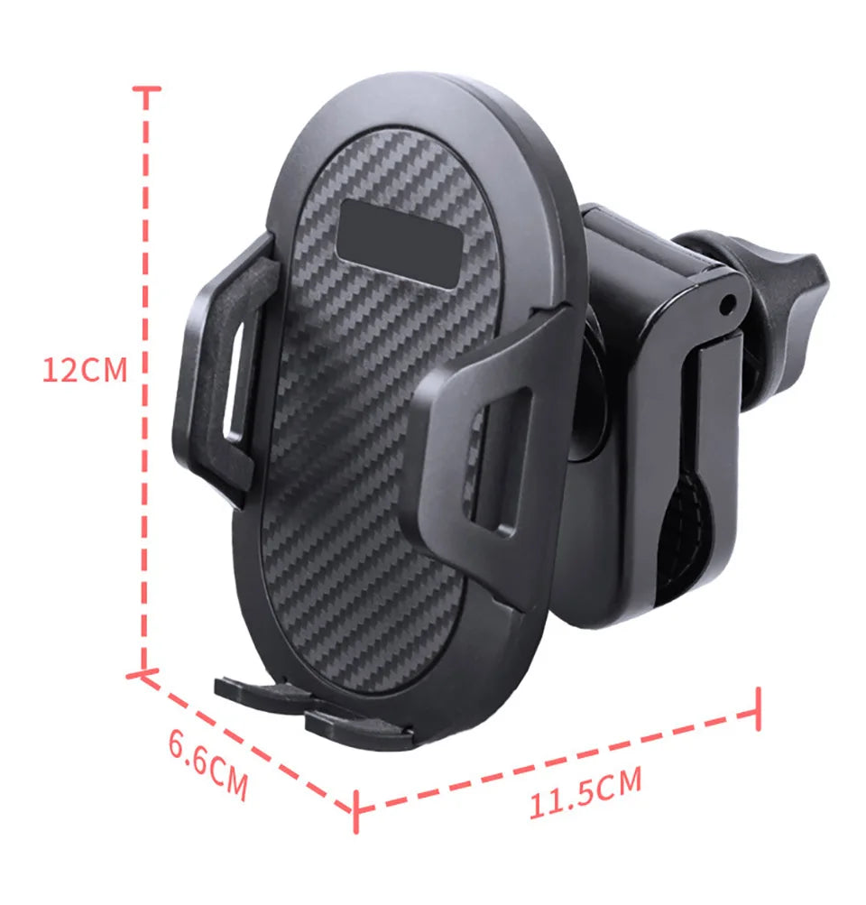 Stroller Drink and Phone Holder with Handlebar Clamp, Black Cup and Bottle Organizer with Separate Phone Cradle for Parent Walks and Family Outings