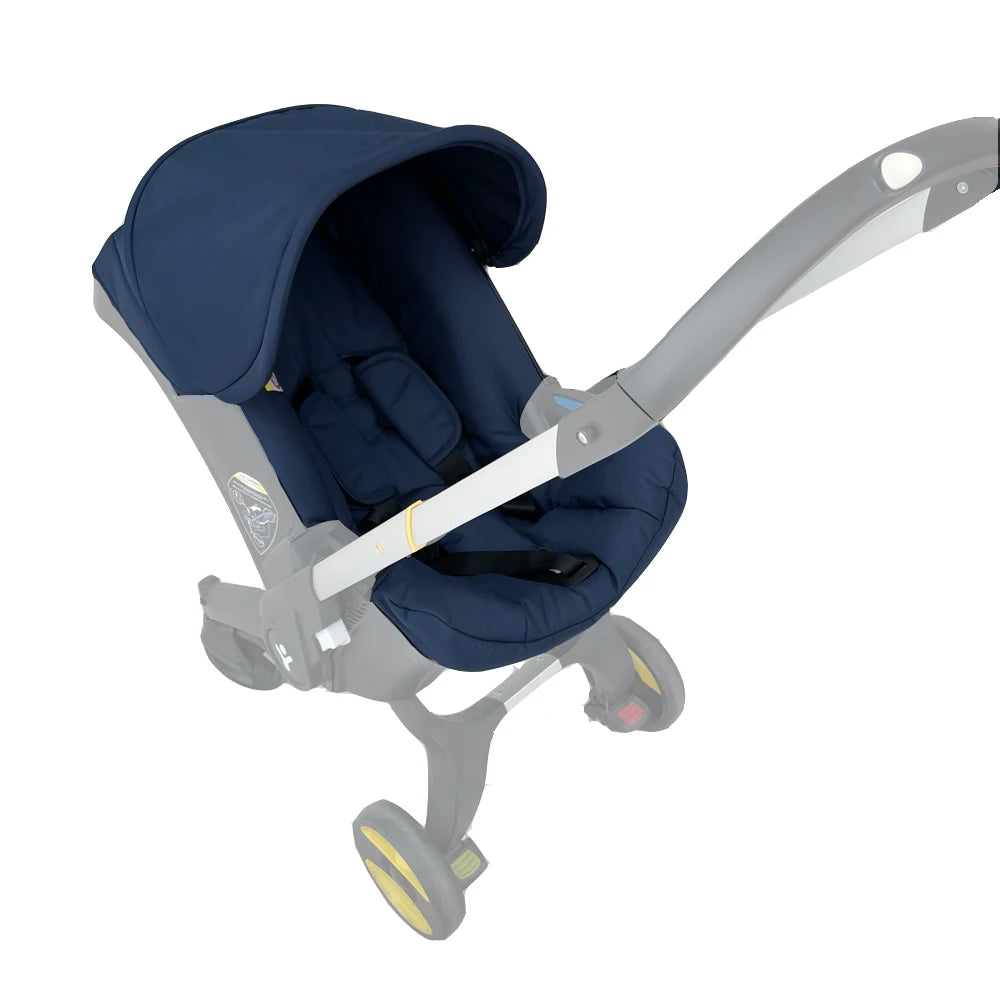 Stroller Fabric Refresh Kit by COLU KID with Seat Cushion Cover and Sunshade, Color Options for Doona and FooFoo Designs, Check Model Fit