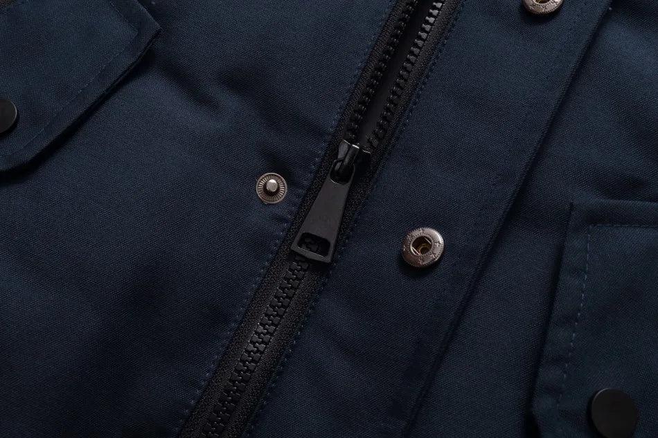 Kids Down Winter Coats with Fur-Trimmed Hoods, Black or Navy Short Bomber and Long Parka Styles for Boys and Girls, Child and Teen Size Options