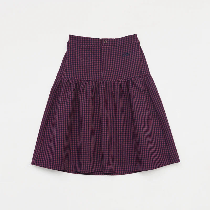 Maroon Gingham Sibling Matching Outfits, Cotton Navy and Burgundy Sweatshirt Dresses, Tops, Jumpers and Baby Rompers for Boys and Girls