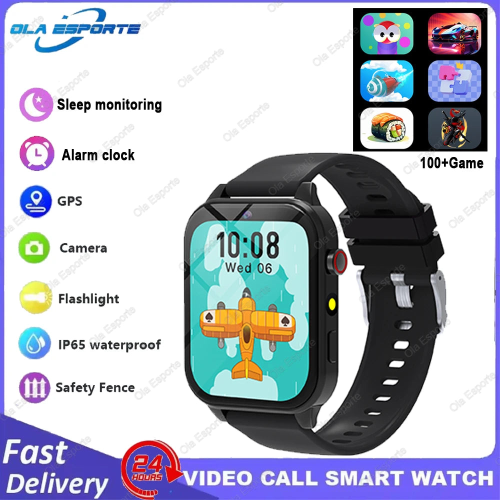 Kids Game Smartwatch HT30 with 18 Games, Camera, 1.83-Inch Screen, Step Counter, Alarm, Calculator and Flashlight in Four Color Choices