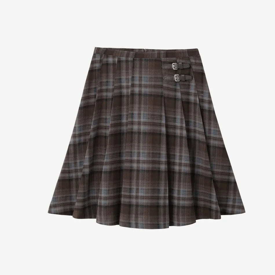 Sibling Matching Brown Plaid Clothing with Dress, Romper, Pants and Knitwear Options, AS AW26 Chestnut Styles for Babies, Kids and Teens