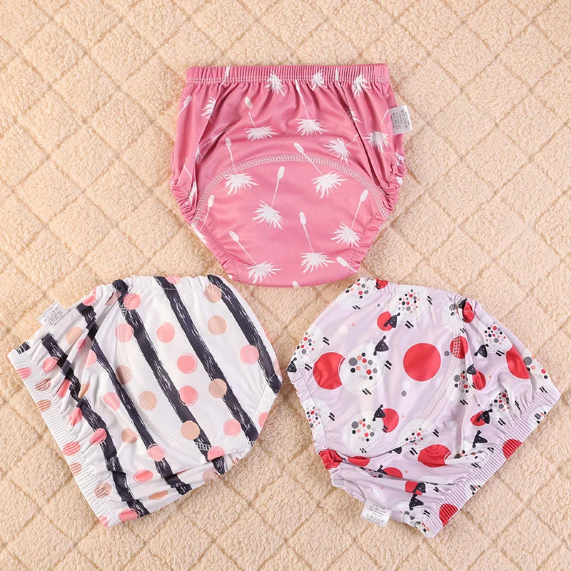 Washable Potty Training Pants Multipack, 4 or 8 Reusable Toddler Underwear Briefs with Printed Designs for Daytime Toilet Learning, Sizes S-XL