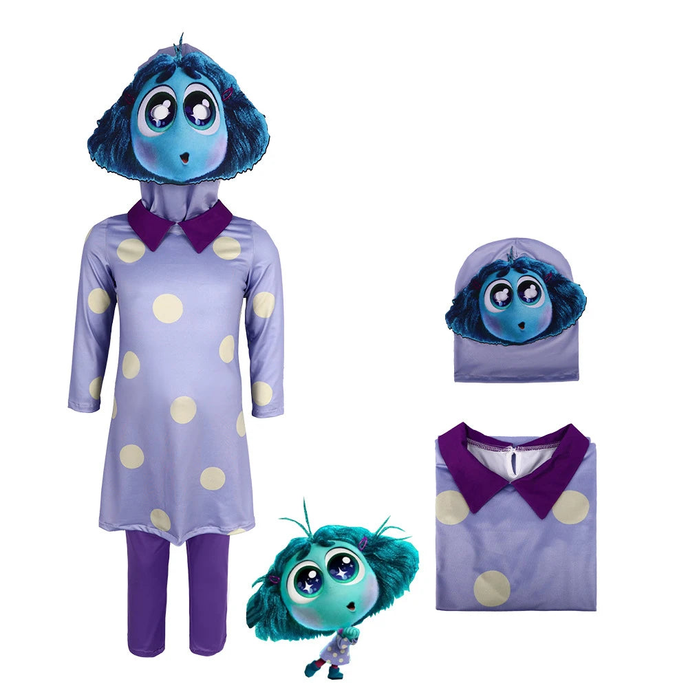Inside Out Inspired Character Costume for Kids and Adults, Joy, Anger, Anxiety and More Options for Halloween, Cosplay and Stage Dress-Up