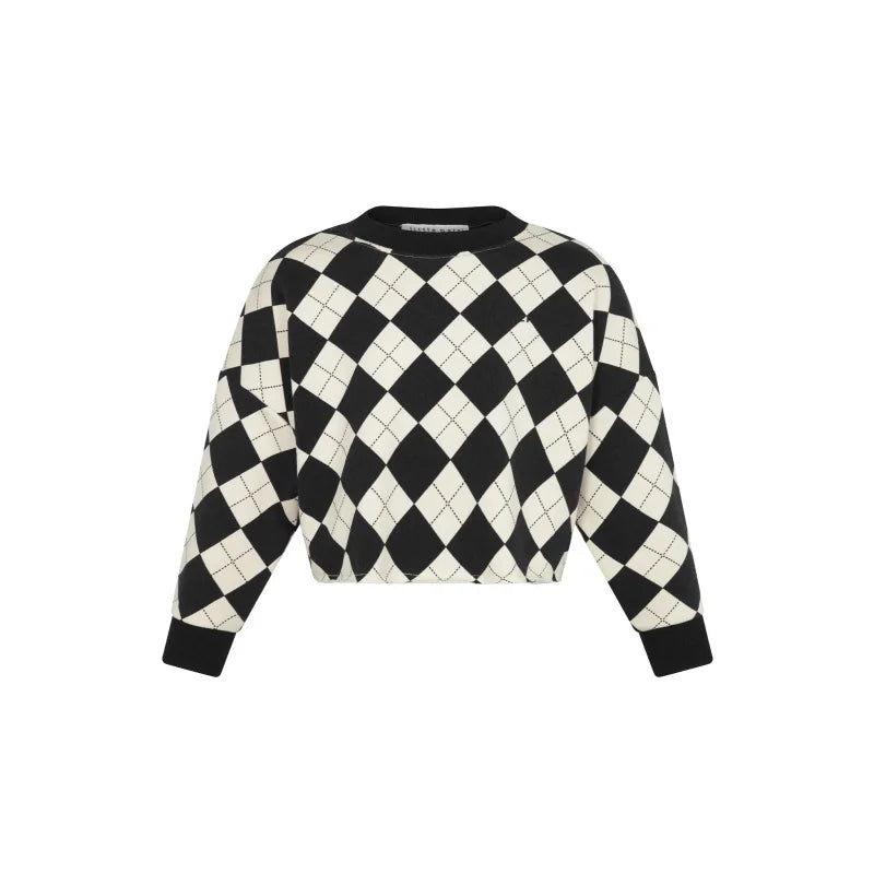 Kids Argyle and Embroidered Outfits with Long-Sleeve Tops, Sweatshirt and Pants Set Options for Toddler and Child Casual Looks, Sizes 18M–12Y