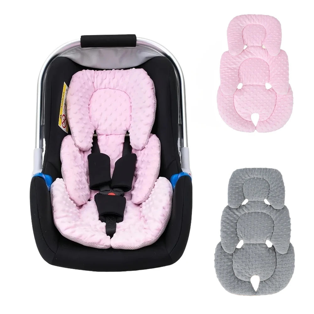 Stroller Seat Pad in Polyester-Cotton, Padded Baby Cushion with Double-Sided Options, 60 x 36 cm Liner for Compatible Strollers