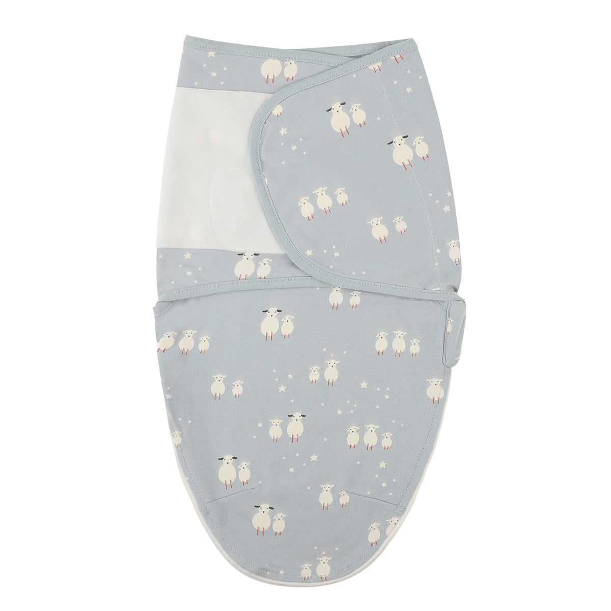 Envelope Baby Swaddle Wrap with Cap, INSULAR Adjustable Cotton Newborn Set in S and M with Animal, Leaf, Rainbow and Star Pattern Options