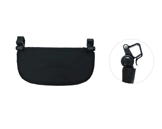 Stroller Footrest and Armrest Accessory Options, 16 cm or 21 cm Oxford Cloth Footboard with Optional Bumper Bar for Compatible Pushchair Frames
