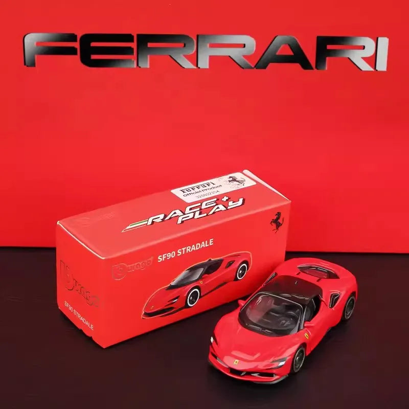 Bburago Ferrari Model Car, 1:64 Scale Diecast Metal Collectible with Daytona SP3, 488 GTB, F50 and More Sports Car Options for Display and Gifts