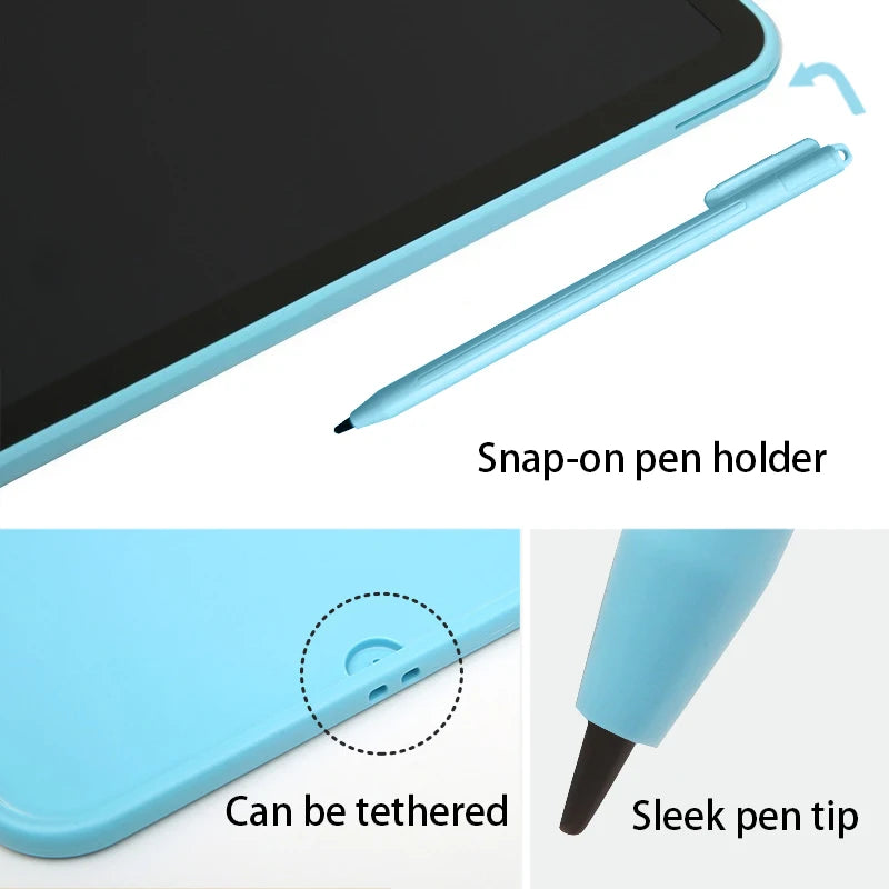Kids LCD Doodle Tablet, 8, 11, 13 or 16-Inch Erasable Drawing and Handwriting Board with Stylus, Screen Lock and Clear Button for Creative Practice