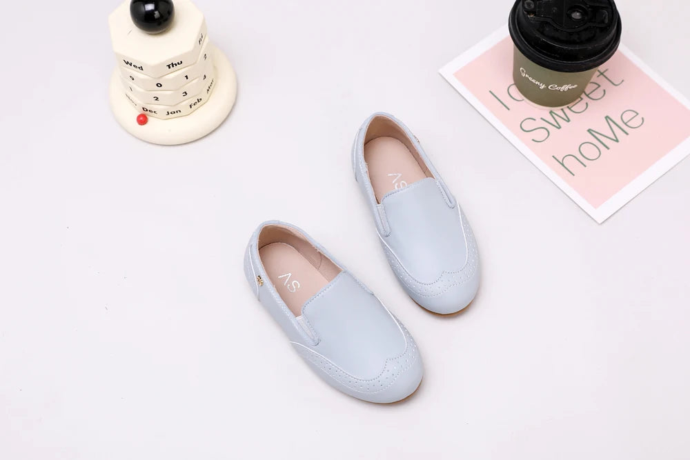 Pastel Kids Dress Shoes for Boys and Girls, Mary Jane Flats, Lace-Up Oxfords and Slip-On Styles for Weddings, Birthday Parties and Family Photos