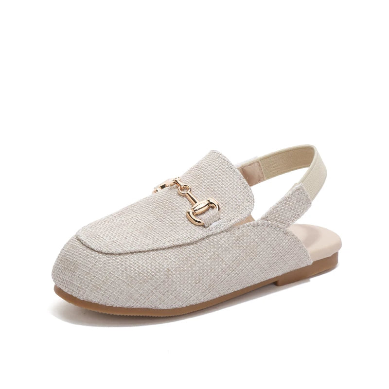 Children Dress Flats in Classic Loafer and T-Strap Styles, Beige Occasion Shoes for Boys and Girls, Weddings, Parties and Family Photos