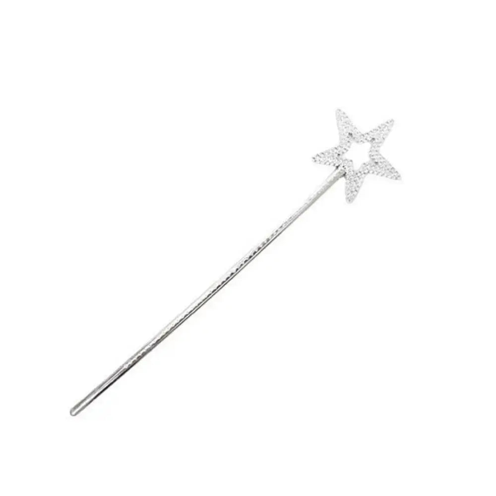 Fairy Wings Costume Set with Organza Butterfly Wings, Elf Ears, Floral Wreath and Star Wand for Halloween, Fantasy Parties and Dress-Up