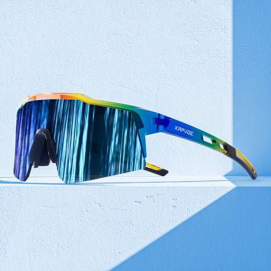 Kids Photochromic Sunglasses by Kapvoe KE9028, UV400 Shield-Style Cycling Eyewear with Standard or Photochromic Options for Outdoor Adventures