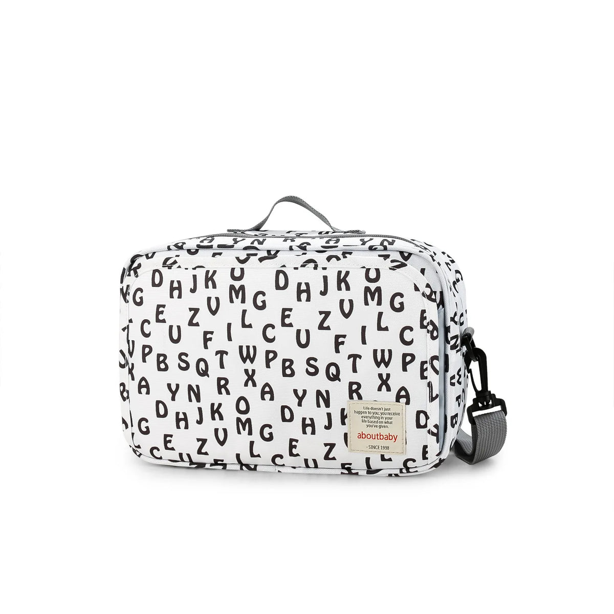 Baby Diaper Bag Wet Dry Storage Pouch with Printed Designs, Reusable Organizer for Diaper Changes, Baby Essentials and Everyday Outings