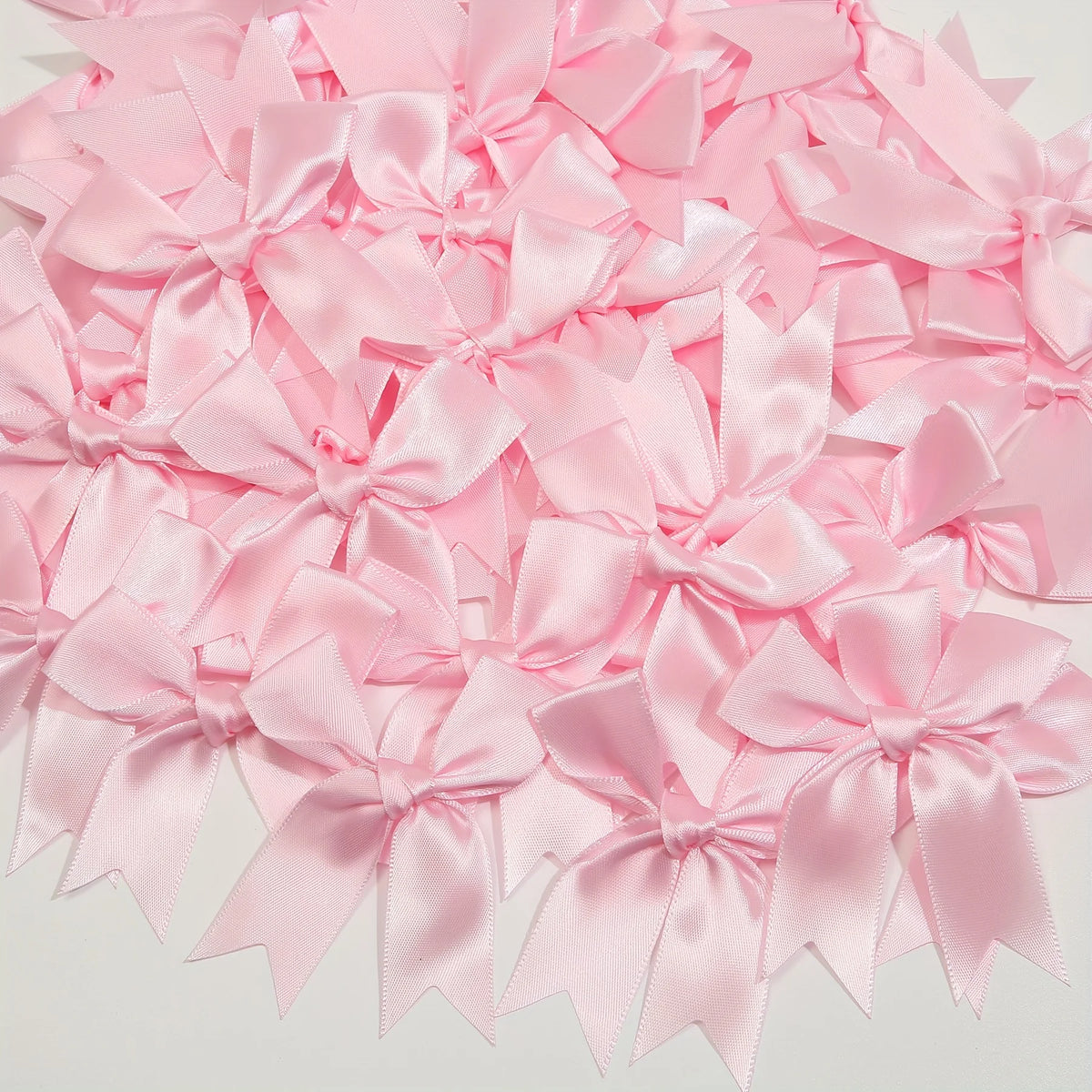 Satin Ribbon Bows 50-Piece Pack for Gift Wrapping, Wedding Favors, Birthday Decorations and Holiday Crafts in Multiple Color Options