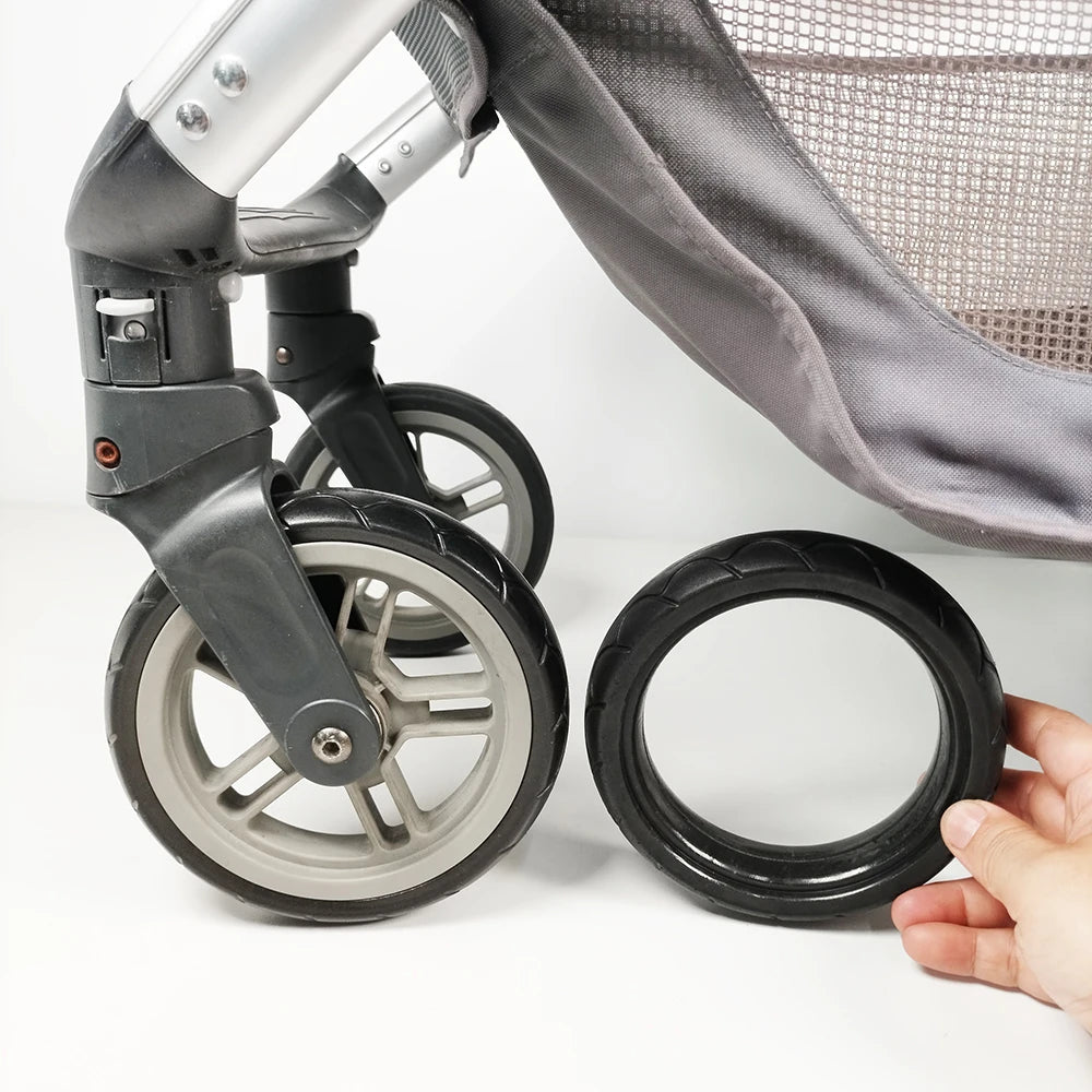 UPPAbaby Cruz Replacement Tire Covers for V1 and V2 Strollers, PU Tubeless Front or Rear Tire Rings for Model-Matched Wheel Repair and Maintenance