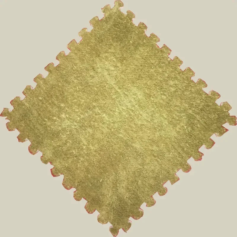 Plush Interlocking Foam Floor Mat with 30 cm Velvet-Topped EVA Tiles, 10 or 20 Pieces for Kids Rooms, Nursery Corners and Indoor Play Areas