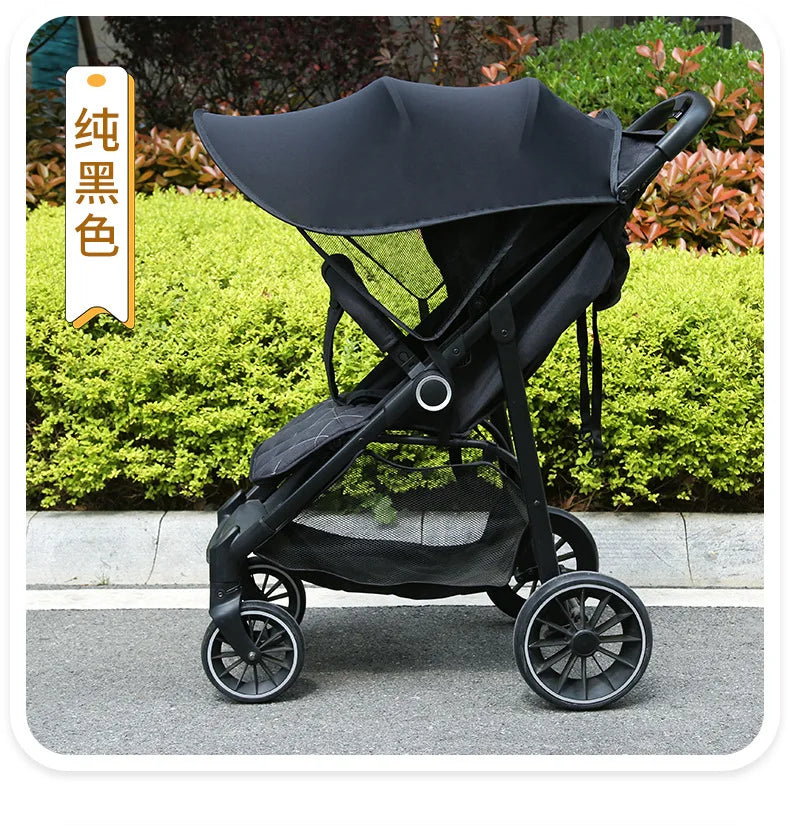 Baby Stroller Shade Extender, Pushchair Sun Awning in Black, Dinosaur, Bear or Star Designs for Extra Canopy Coverage on Outdoor Family Walks