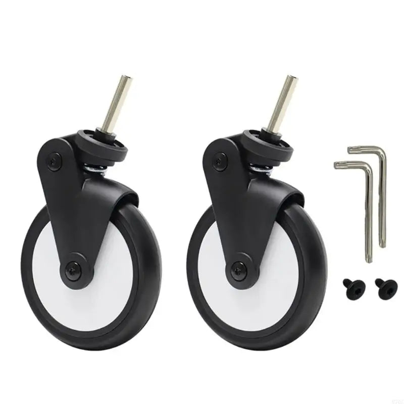 YOYO and YOYA Stroller Replacement Wheels, Rubber Front and Rear Wheel Options for Model-Matched Babyzen Pushchair Repair and Everyday Maintenance