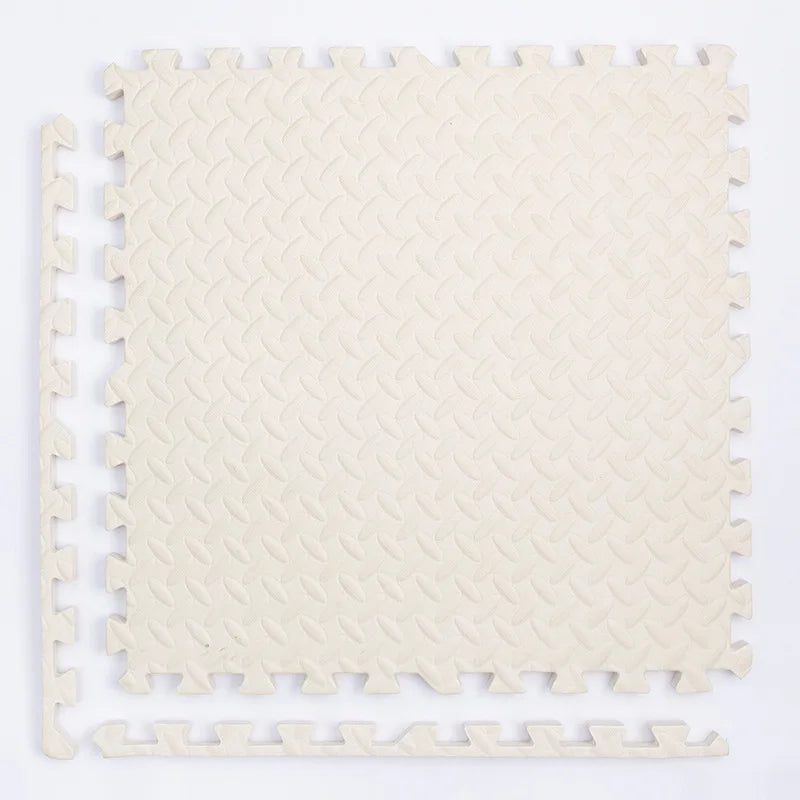Interlocking Foam Play Mat Tiles for Kids, 1 cm Thick Textured Puzzle Floor Padding in 4, 8, 16 or 20 Pieces for Indoor Playrooms