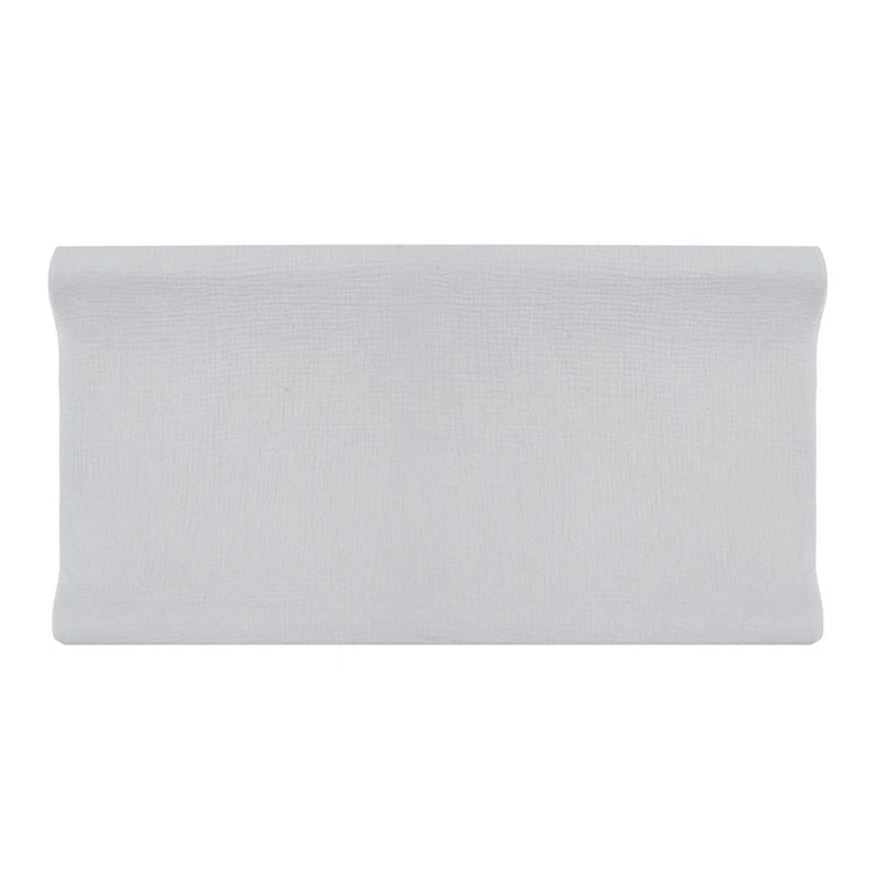 Muslin Cotton Changing Pad Covers 2-Pack with Elastic Edges, Double-Layer Baby Diaper Mat Covers for Newborn Nursery Care and Baby Shower Gifts