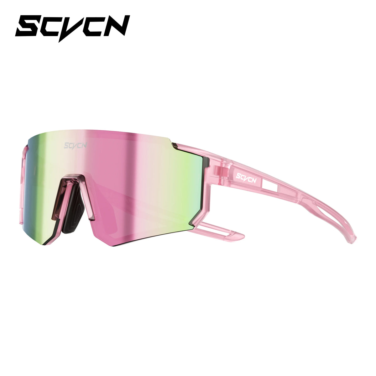 Kids Cycling Sunglasses by SCVCN for Ages 6-14, UV400 TR90 Sports Eyewear with Adjustable Nose Pads and Photochromic or Polarized Options
