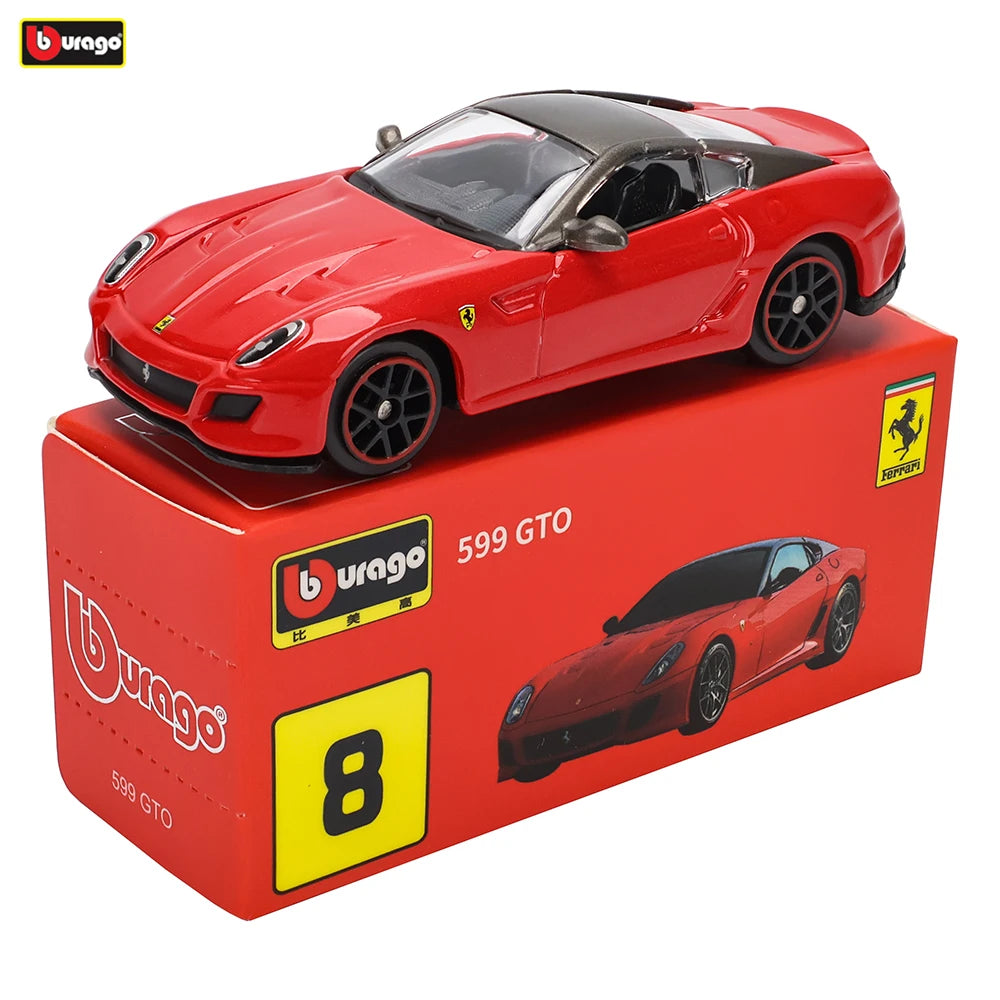 Bburago Ferrari Model Car, 1:64 Scale Diecast Metal Collectible with Daytona SP3, 488 GTB, F50 and More Sports Car Options for Display and Gifts