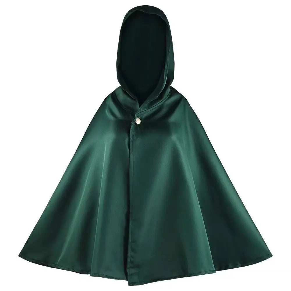 Attack on Titan Cosplay Costume with Recon Corps Jacket, Cloak and Harness Belt Options for Anime Conventions, Halloween and Character Dress-Up