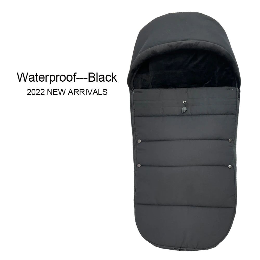 Waterproof Stroller Footmuff with Polar Fleece Lining for YOYO and Bugaboo, Windproof Winter Cover with Storage Bag and Optional Extra Quilt