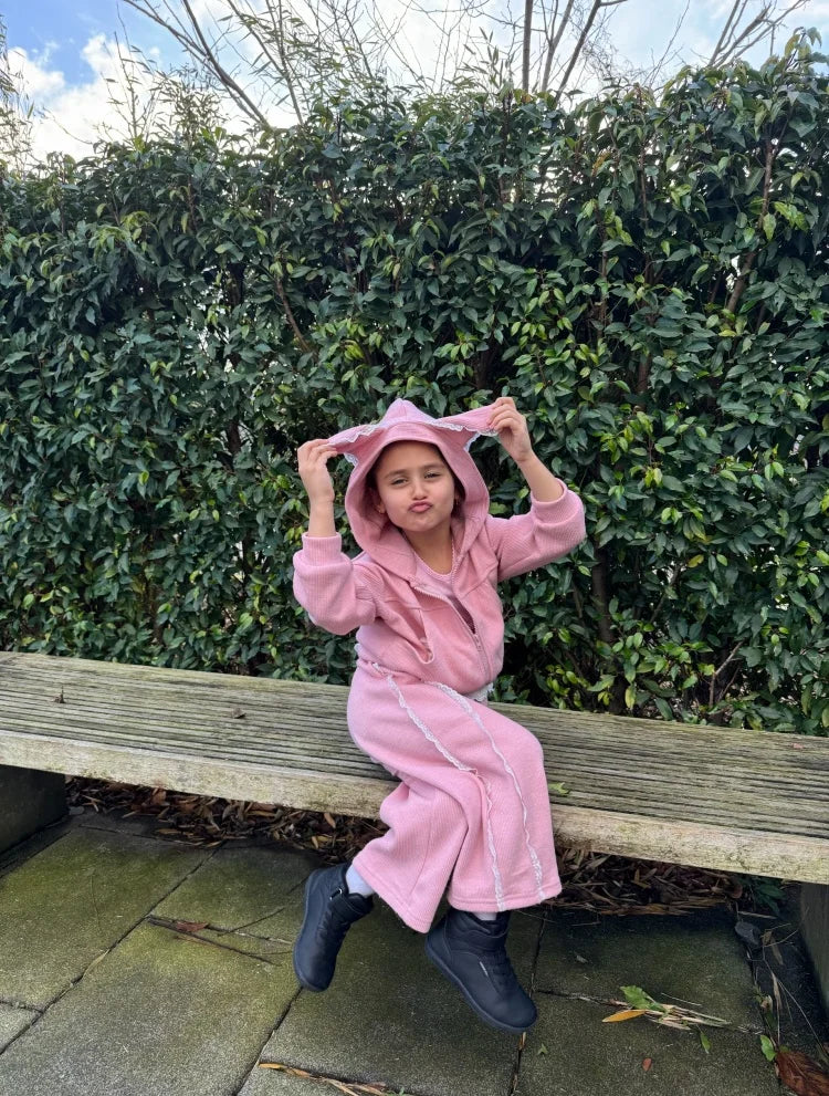 Winter Barefoot High-Top Shoes for Kids by HOBIBEAR, Wide Toe Box, Faux Fur Lining, Zero-Drop Rubber Sole and Adjustable Hook-and-Loop Strap