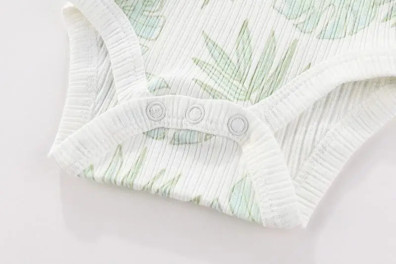 Cotton Baby Bodysuit Set of 5, Short Sleeve and Sleeveless Infant Clothing Styles with Solid Colors and Prints for Boys and Girls, 3M-12M
