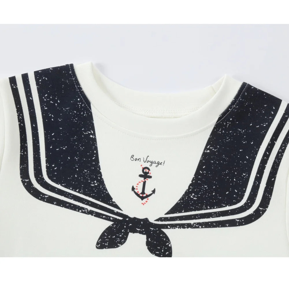 Kids Sailor Outfits in Cotton Jersey, Nautical Dresses, Polo Shirts and Shorts Sets for Boys, Girls and Babies, Summer Sibling Photo Styles