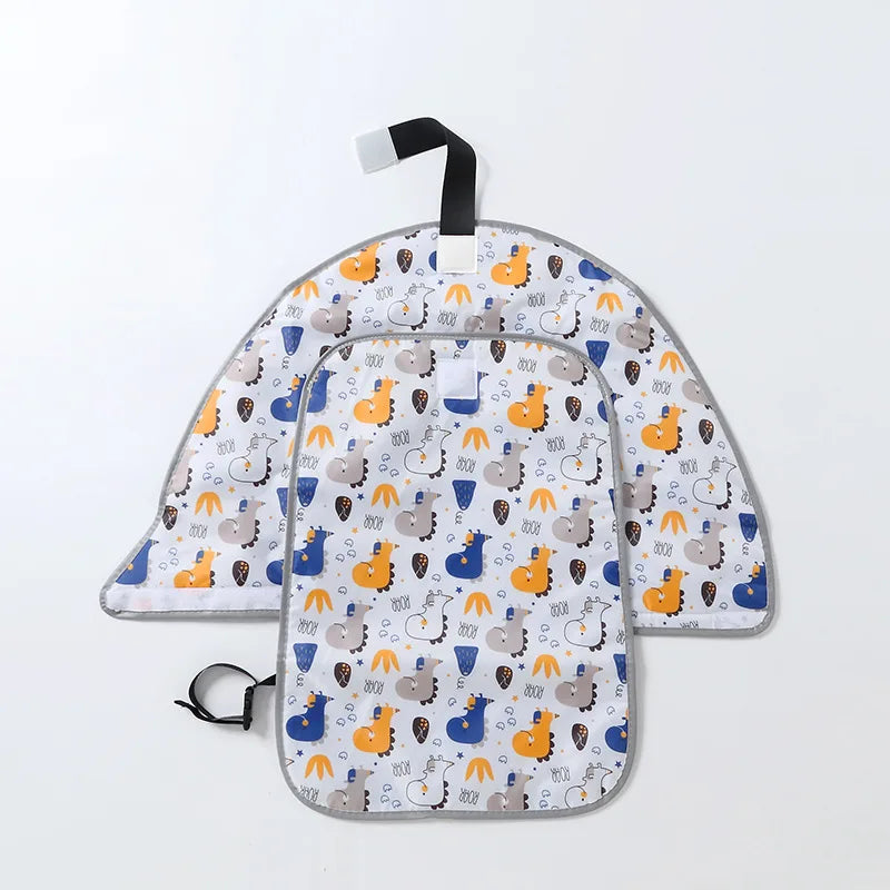 Portable Diaper Changing Mat 64 x 70 cm in Oxford Fabric and Tarpaulin, Waterproof Foldable Baby Change Pad for Diaper Bags and Everyday Outings