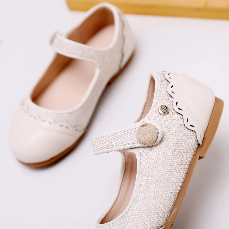 Children Dress Flats in Classic Loafer and T-Strap Styles, Beige Occasion Shoes for Boys and Girls, Weddings, Parties and Family Photos