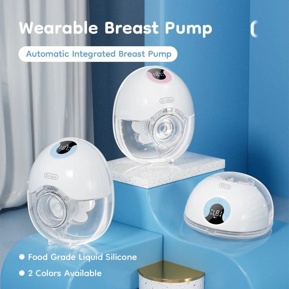 Hands-Free Double Breast Pump Set, MAMIJOY EB46 Wearable Electric Pumps with 4 Modes, 36 Levels, 210 mL Collectors and USB-C Charging