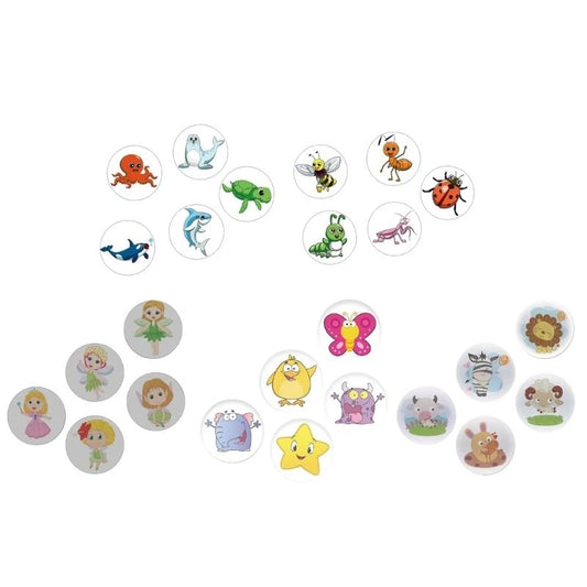 Potty Training Target Stickers with Temperature-Sensitive Color Reveal, Reusable Toilet Decals in Animal, Marine, Insect and Fairy Theme Options