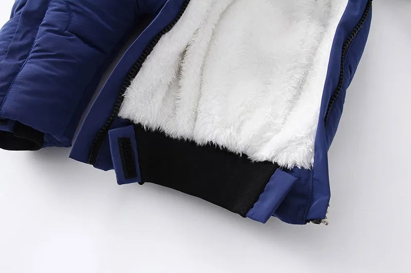 Infant Winter Snowsuit with Hood, Double Front Zippers and Quilted Design, Fleece-Lined Baby One-Piece for Boys and Girls, 3-24 Months